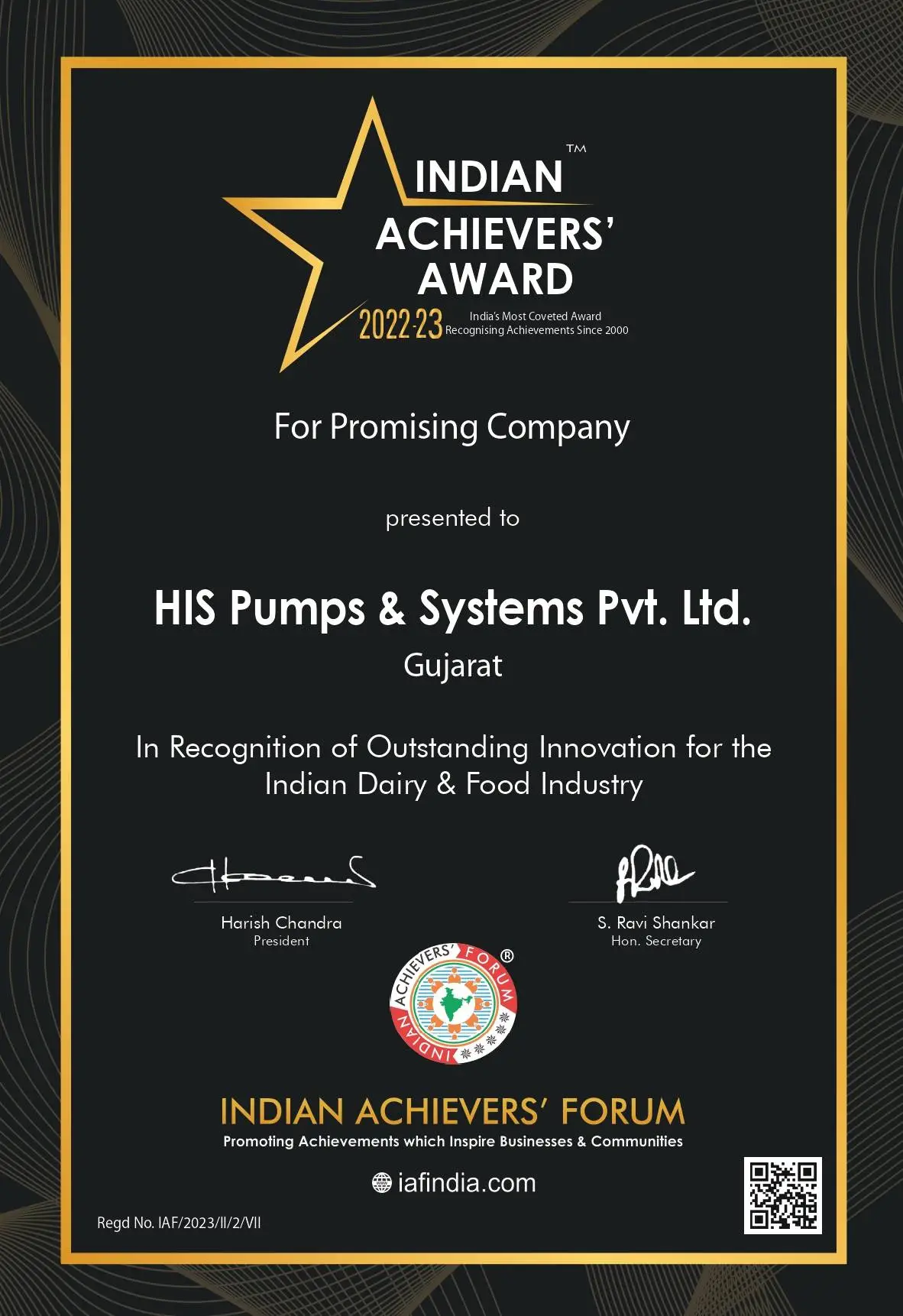 Achievement Certificate